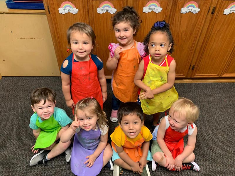 Building-Rainbows-Daycare-School-About-Us-Preschool-Class-Smock